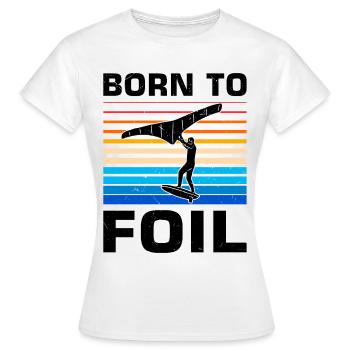 Wingsurfing Foil Wing Wing Boarding Wing Foiling - Frauen T-Shirt - Weiß - Vorne - AI Model Female 172 dark (172cm)