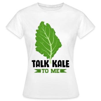 Kale Vegetarian Veganism - Women's T-Shirt - white - Front - AI Model Female 172 dark (172cm)