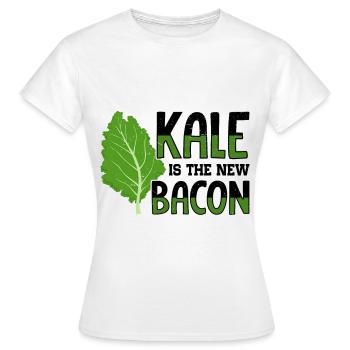 Véganisme végétarien au chou frisé - T-shirt Femme - blanc - Devant - AI Model Female 172 dark (172cm)