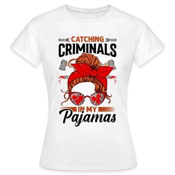 True Crime - Women's T-Shirt - white - Front - AI Model Female 172 dark (172cm)