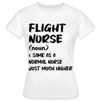 Flugkrankenpfleger Medizinischer Transport - Frauen T-Shirt - Weiß - Vorne - AI Model Female 172 dark (172cm)