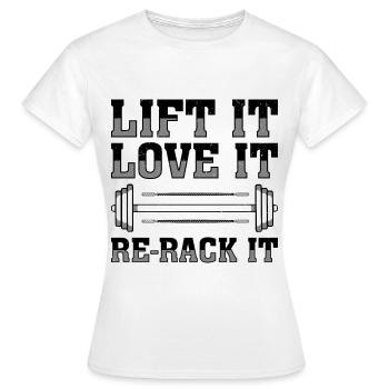 Guide d’étiquette et d’hygiène au gymnase - T-shirt Femme - blanc - Devant - AI Model Female 172 dark (172cm)
