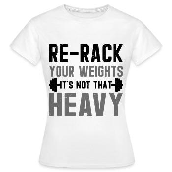 Guide d’étiquette et d’hygiène au gymnase - T-shirt Femme - blanc - Devant - AI Model Female 172 dark (172cm)