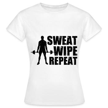 Guide d’étiquette et d’hygiène au gymnase - T-shirt Femme - blanc - Devant - AI Model Female 172 dark (172cm)