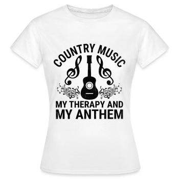 Comté Musique Vintage Amateur de musique Western Country C - T-shirt Femme - blanc - Devant - AI Model Female 172 dark (172cm)