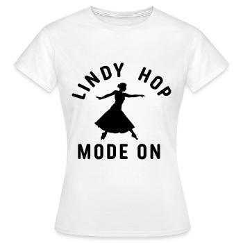 Danseur de Lindy Hop Swing - T-shirt Femme - blanc - Devant - AI Model Female 172 dark (172cm)