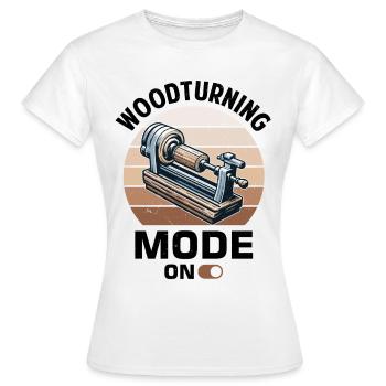 Turner Wood Turning Lathe - Women's T-Shirt - white - Front - AI Model Female 172 dark (172cm)