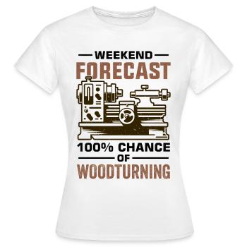 Turner Wood Turning Lathe - Women's T-Shirt - white - Front - AI Model Female 172 dark (172cm)