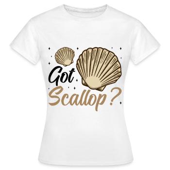 Muschel Muschelsammler Jakobsmuschel - Frauen T-Shirt - Weiß - Vorne - AI Model Female 172 dark (172cm)