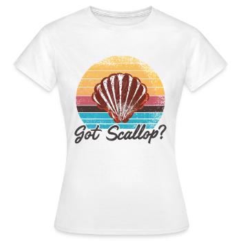 Jakobsmuschel - Frauen T-Shirt - Weiß - Vorne - AI Model Female 172 dark (172cm)