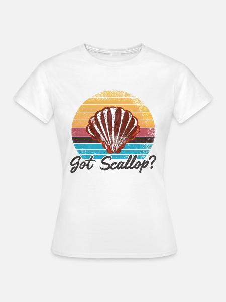 Jakobsmuschel - Frauen T-Shirt - Weiß