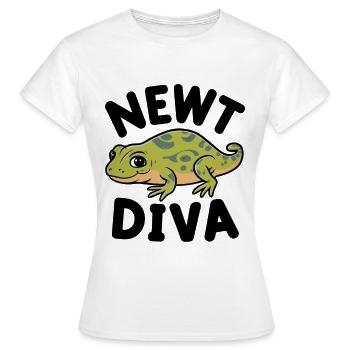 Drôle de dicton de triton - T-shirt Femme - blanc - Devant - AI Model Female 172 dark (172cm)