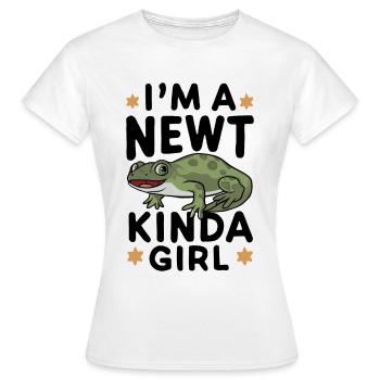 Drôle de dicton de triton - T-shirt Femme - blanc - Devant - AI Model Female 172 dark (172cm)