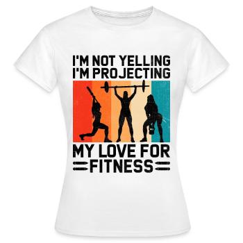 Professeur d’éducation physique Professeurs d’éducation physique École Spor - T-shirt Femme - blanc - Devant - AI Model Female 172 dark (172cm)
