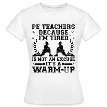 Professeur d’éducation physique Professeurs d’éducation physique École Spor - T-shirt Femme - blanc - Devant - AI Model Female 172 dark (172cm)