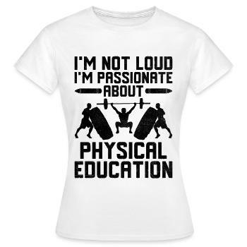 Professeur d’éducation physique Professeurs d’éducation physique École Spor - T-shirt Femme - blanc - Devant - AI Model Female 172 dark (172cm)