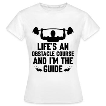 Professeur d’éducation physique Professeurs d’éducation physique École Spor - T-shirt Femme - blanc - Devant - AI Model Female 172 dark (172cm)