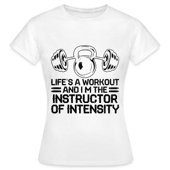 Professeur d’éducation physique Professeurs d’éducation physique École Spor - T-shirt Femme - blanc - Devant - AI Model Female 172 dark (172cm)