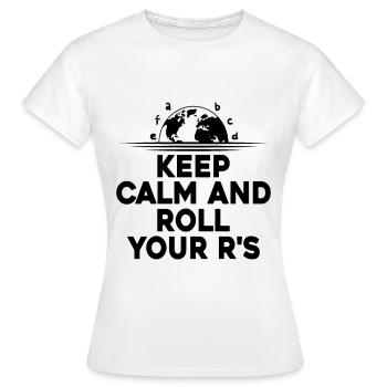 Professeur de langues étrangères École Professeurs de langues - T-shirt Femme - blanc - Devant - AI Model Female 172 dark (172cm)