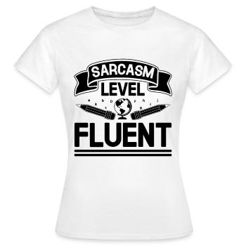 Professeur de langues étrangères École Professeurs de langues - T-shirt Femme - blanc - Devant - AI Model Female 172 dark (172cm)