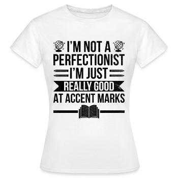 Foreign Language Teacher School Languages Teachers - Women's T-Shirt - white - Front - AI Model Female 172 dark (172cm)