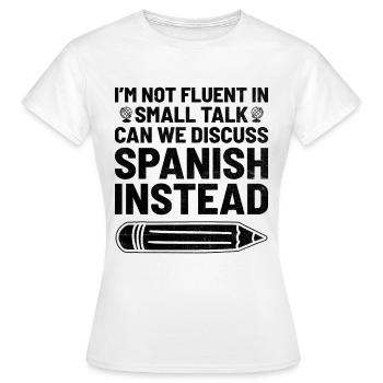 Professeur de langues étrangères École Professeurs de langues - T-shirt Femme - blanc - Devant - AI Model Female 172 dark (172cm)