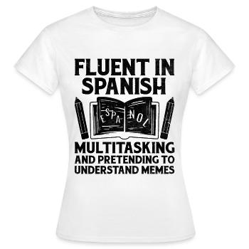 Foreign Language Teacher School Languages Teachers - Women's T-Shirt - white - Front - AI Model Female 172 dark (172cm)