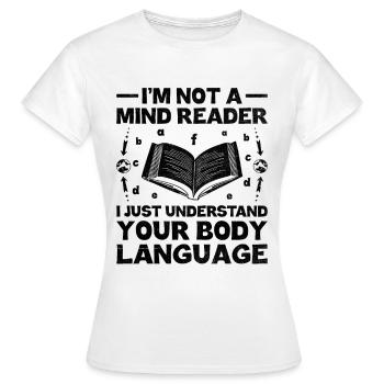 Professeur de langues étrangères École Professeurs de langues - T-shirt Femme - blanc - Devant - AI Model Female 172 dark (172cm)