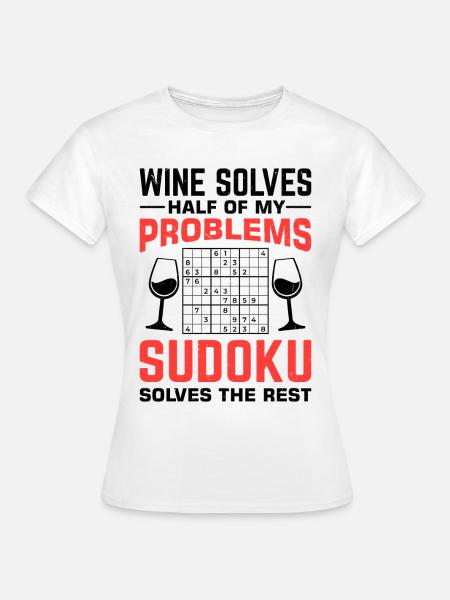 Funny Sudoku Saying - Women's T-Shirt - white