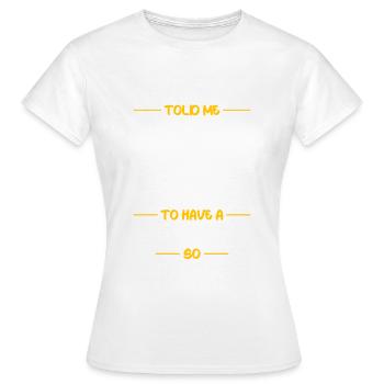 Humour de bureau - T-shirt Femme - blanc - Devant - AI Model Female 172 dark (172cm)