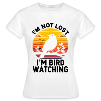 Je ne suis pas perdu Je suis ornithologue ornithologue - T-shirt Femme - blanc - Devant - AI Model Female 172 dark (172cm)