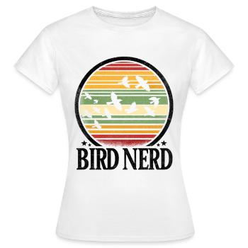 Bird Nerd Birdwatching Birder Birds Birdwatcher - T-shirt Femme - blanc - Devant - AI Model Female 172 dark (172cm)