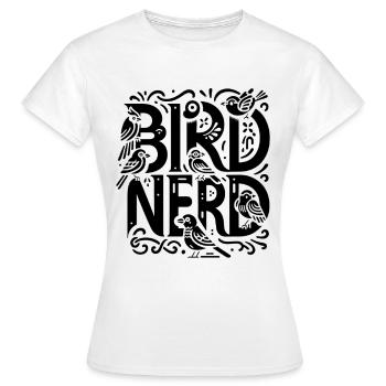 Bird Nerd Birdwatching Birder Birds Birdwatcher - T-shirt Femme - blanc - Devant - AI Model Female 172 dark (172cm)