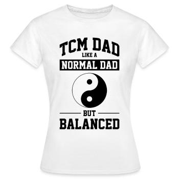 Ying Yang Symbol TCM - Women's T-Shirt - white - Front - AI Model Female 172 dark (172cm)