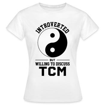 Ying Yang Symbol TCM - Women's T-Shirt - white - Front - AI Model Female 172 dark (172cm)
