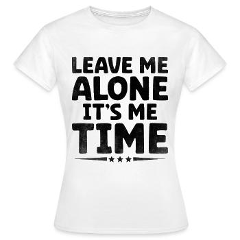 Laissez-moi tranquille C’est moi le temps de dicter pour les introvertis - T-shirt Femme - blanc - Devant - AI Model Female 172 dark (172cm)