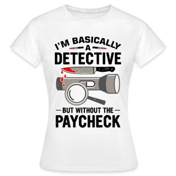 Crime Junkie Merch Crime Podcast True Crime Junkie - Women's T-Shirt - white - Front - AI Model Female 172 dark (172cm)