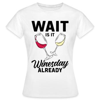 Vin Vin Rouge - T-shirt Femme - blanc - Devant - AI Model Female 172 dark (172cm)