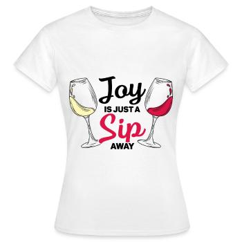 Vin Vin Rouge - T-shirt Femme - blanc - Devant - AI Model Female 172 dark (172cm)