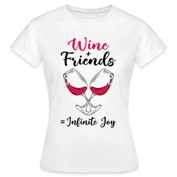 Vin Vin Rouge - T-shirt Femme - blanc - Devant - AI Model Female 172 dark (172cm)