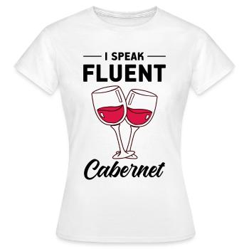Vin Vin Rouge - T-shirt Femme - blanc - Devant - AI Model Female 172 dark (172cm)
