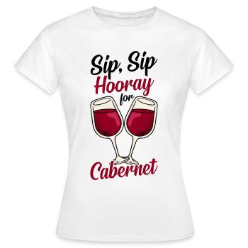 Vin Vin Rouge - T-shirt Femme - blanc - Devant - AI Model Female 172 dark (172cm)