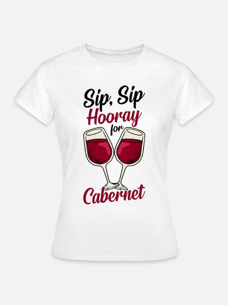 Wein Rotwein - Frauen T-Shirt - Weiß