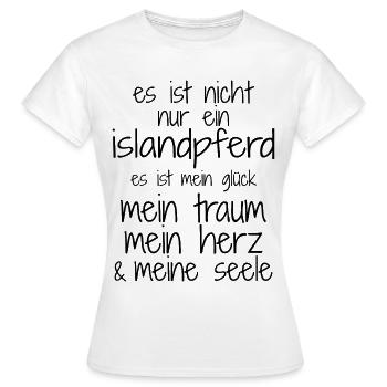 Chevaux islandais Cheval islandais Cadeau islandais Islande - T-shirt Femme - blanc - Devant - AI Model Female 172 dark (172cm)