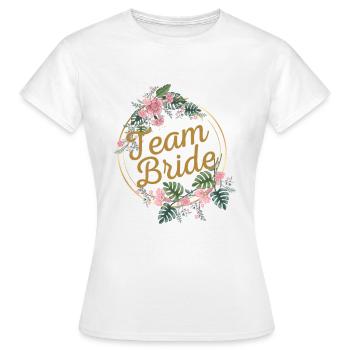Team Bride - Women's T-Shirt - white - Front - AI Model Female 172 dark (172cm)