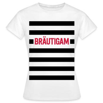 Groom - bande baccalauréat parti - T-shirt Femme - blanc - Devant - AI Model Female 172 dark (172cm)