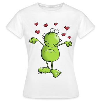 Grenouille Dans L'amour - T-shirt Femme - blanc - Devant - AI Model Female 172 dark (172cm)
