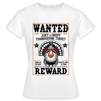 Western Turkey Rewind Illustrated Poster - Women's T-Shirt - white - Front - AI Model Female 172 dark (172cm)