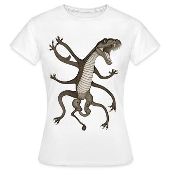 BUG #11 - dark hell - T-shirt Femme - blanc - Devant - AI Model Female 172 dark (172cm)