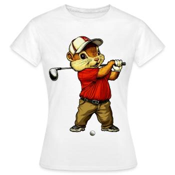 Chipmunk Golf - Women's T-Shirt - white - Front - AI Model Female 172 dark (172cm)